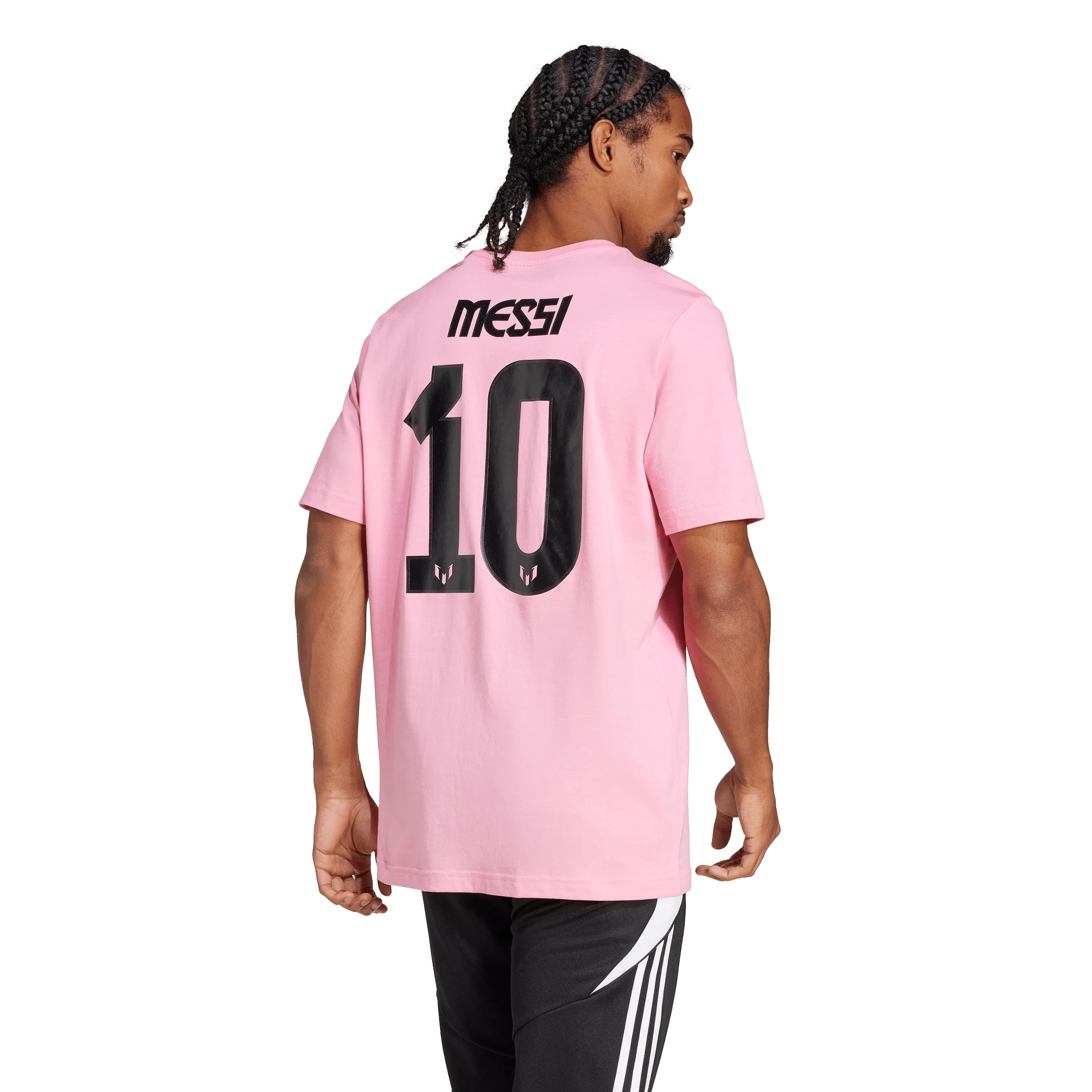 adidas Messi N&N G Tee - Pink - Image 3