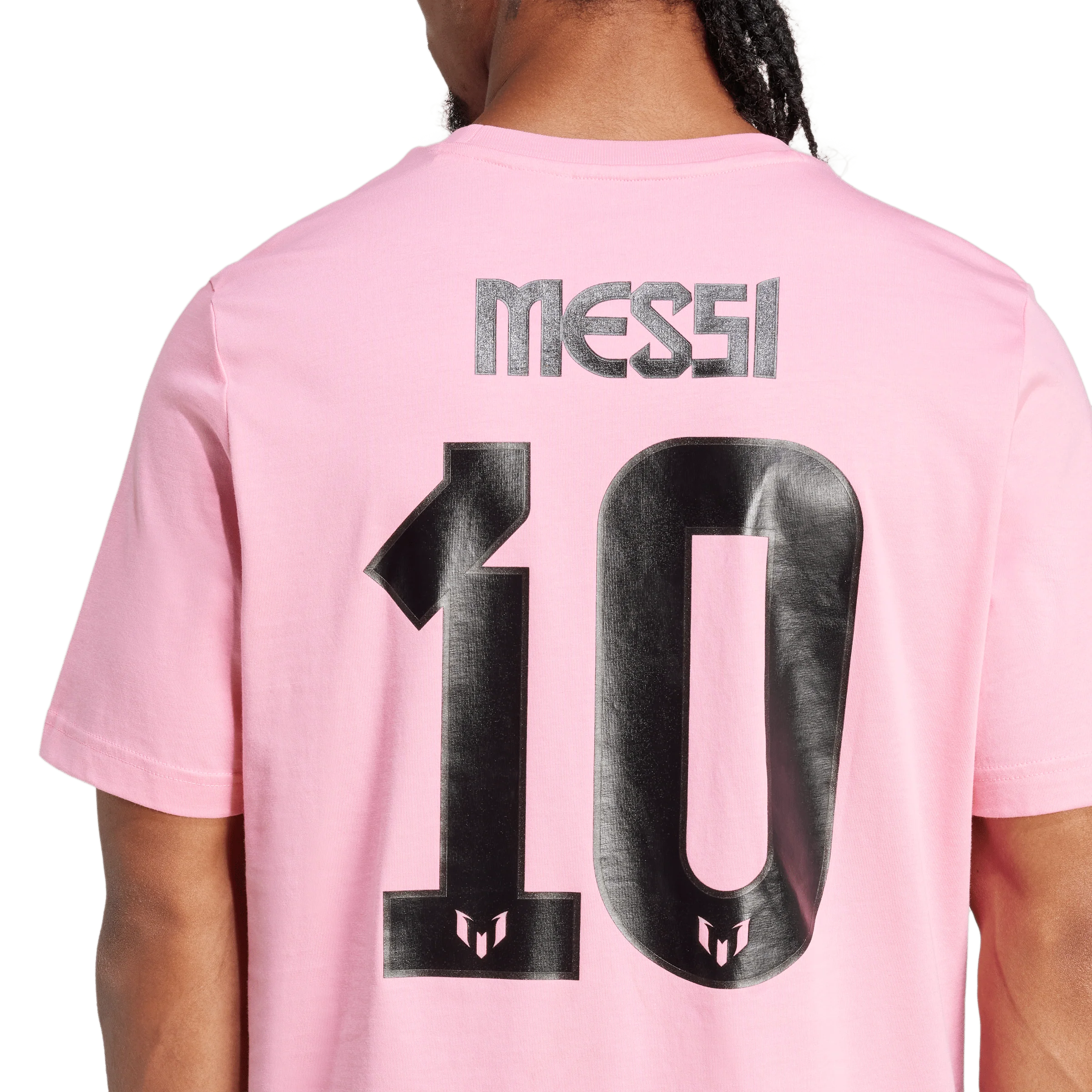 adidas Messi N&N G Tee - Pink - Image 5