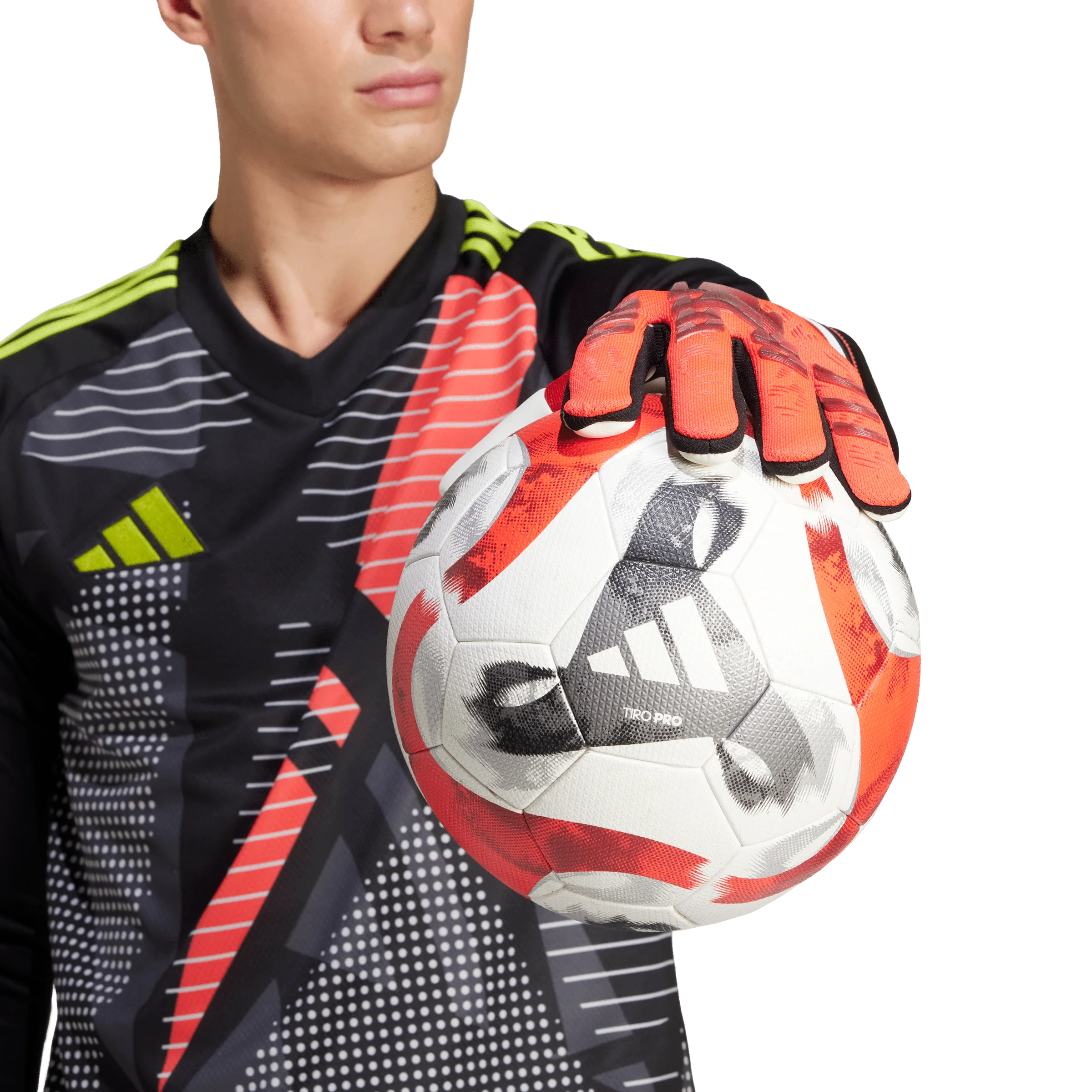 adidas Predator Pro Goalkeeper Gloves - Lucid Red/Black - Image 7