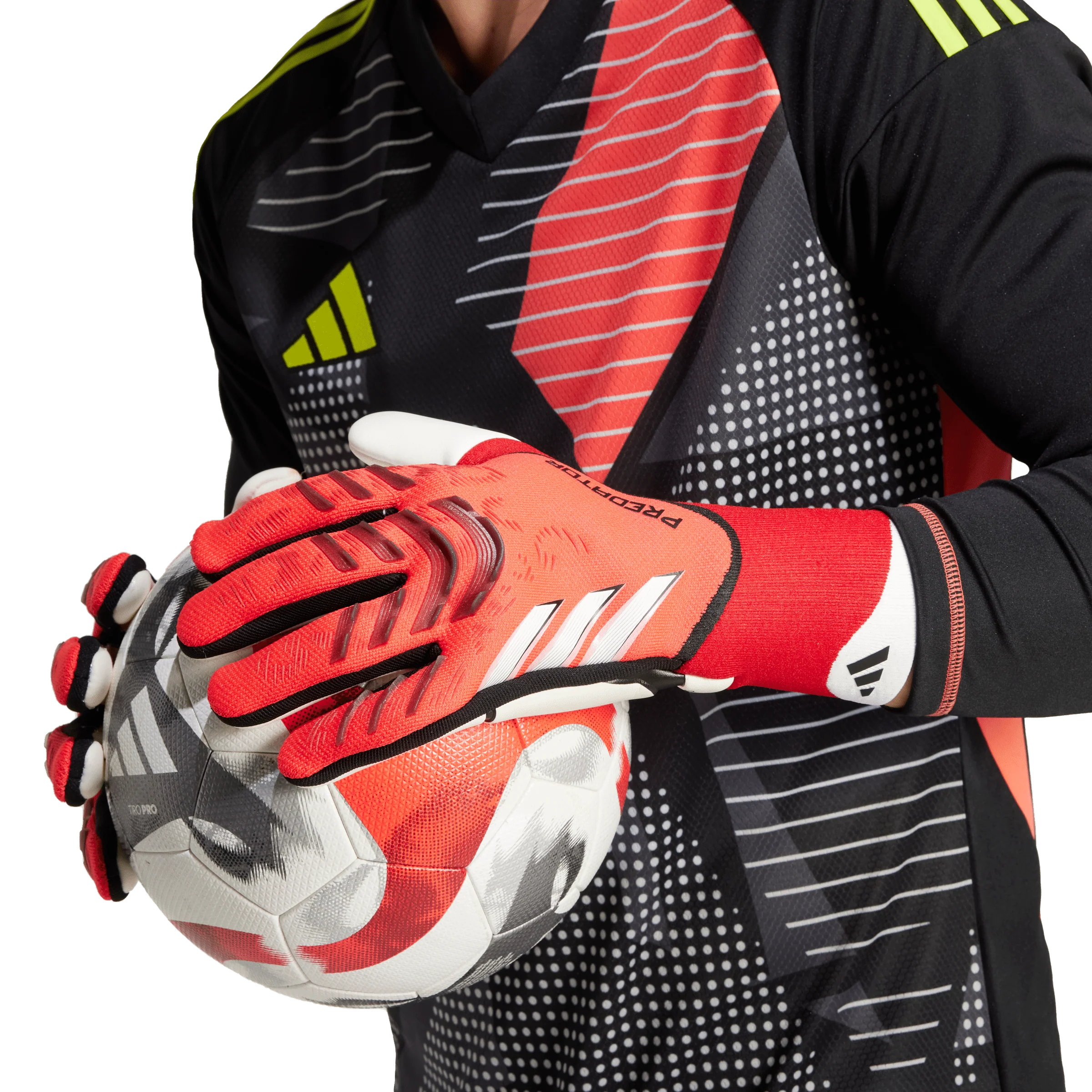 adidas Predator Pro Goalkeeper Gloves - Lucid Red/Black - Image 8