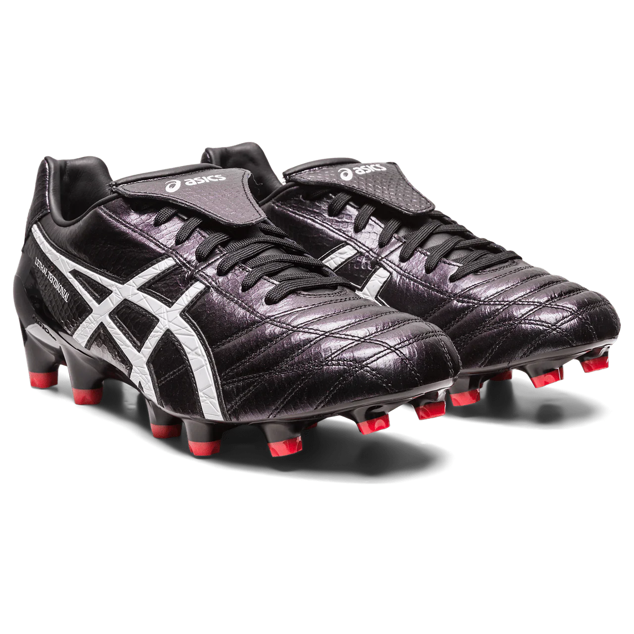 Asics Lethal Testimonial 4 IT FG Senior Football Boots - Black/White - Image 5