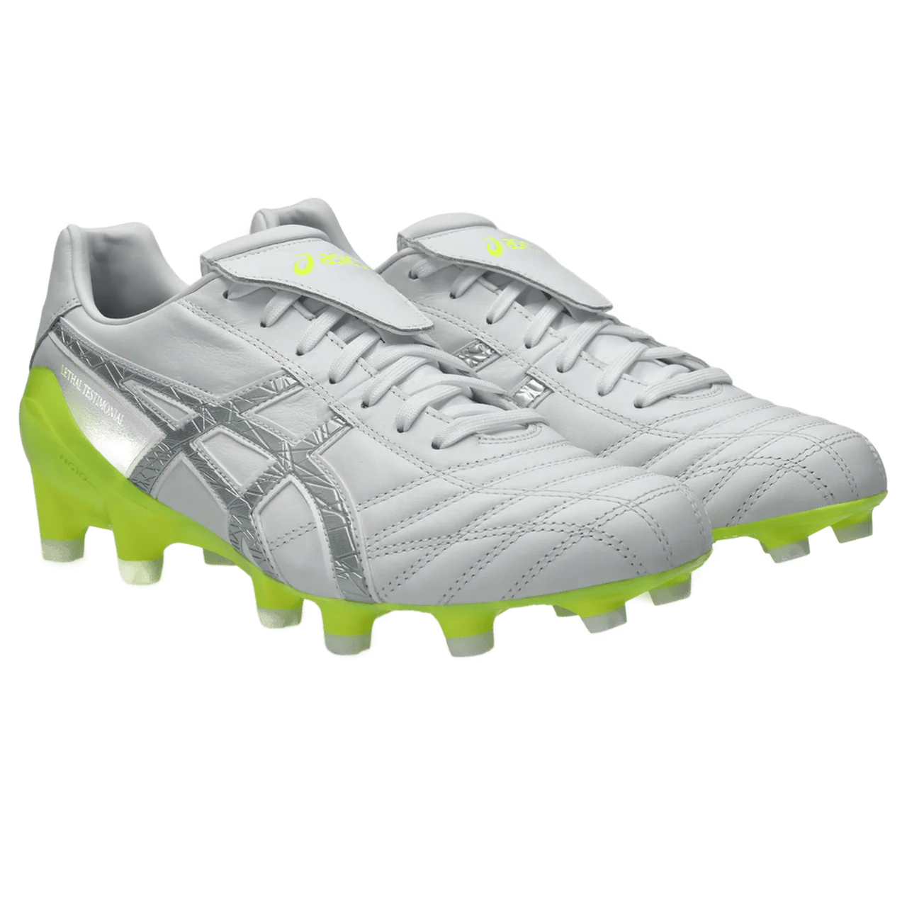 Asics Lethal Testimonial 4 IT FG Senior Football Boots - White/Pure Silver - Image 3