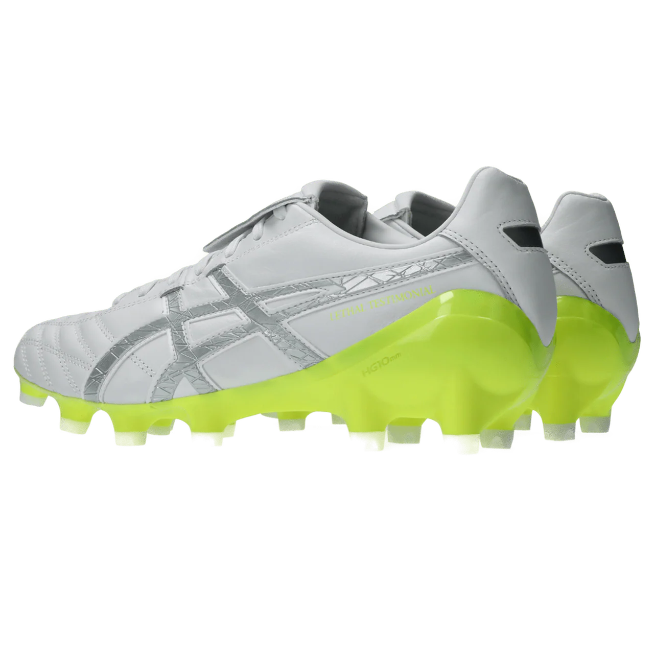 Asics Lethal Testimonial 4 IT FG Senior Football Boots - White/Pure Silver - Image 4
