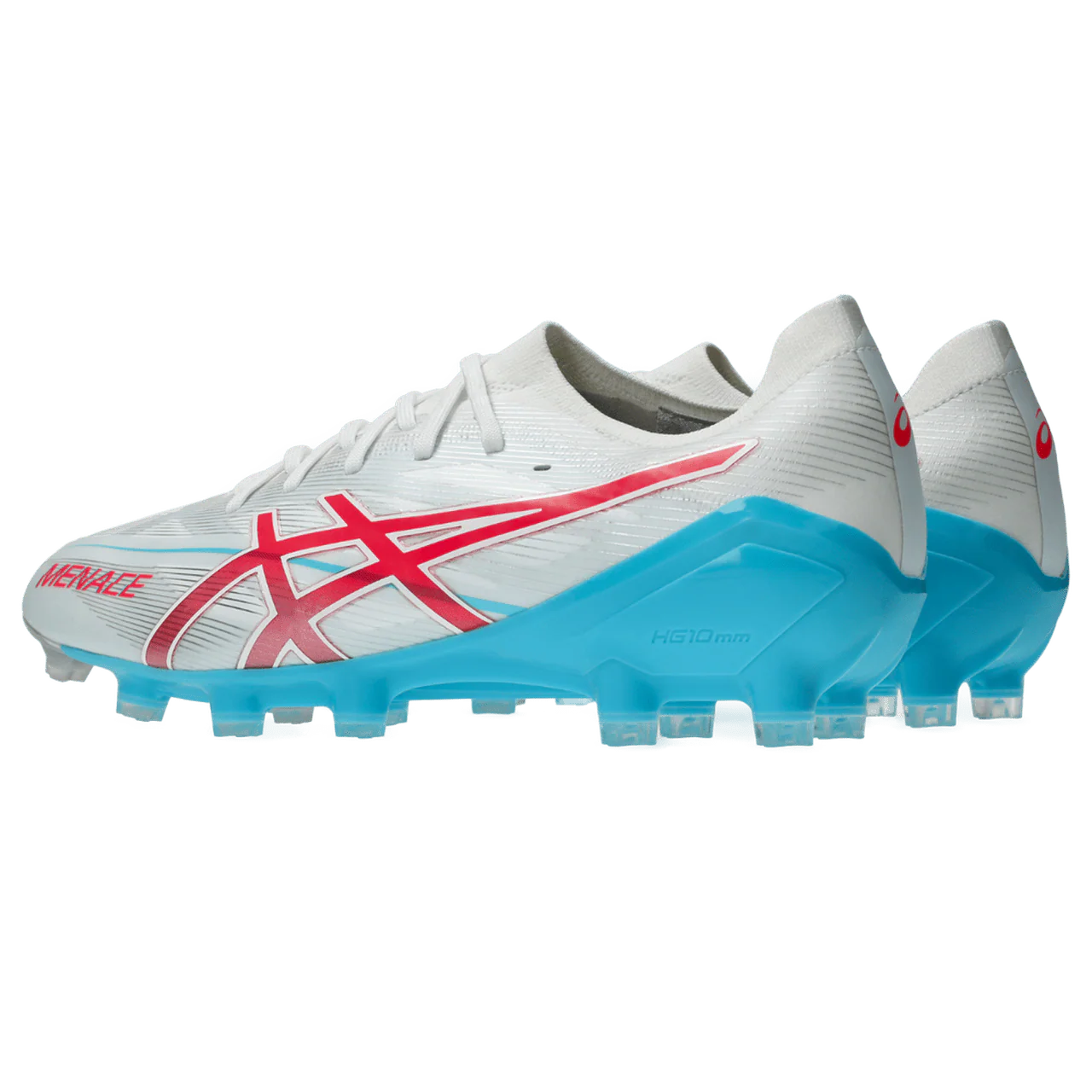 Asics Menace 5 FG Senior Football Boots - White/Diva Pink - Image 4