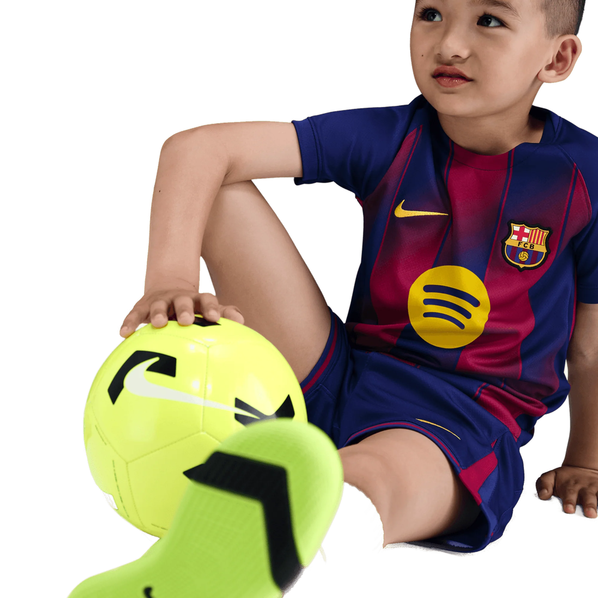 Barcelona FC Little Kids Home 3 Piece Kit 2025/26 - Image 10