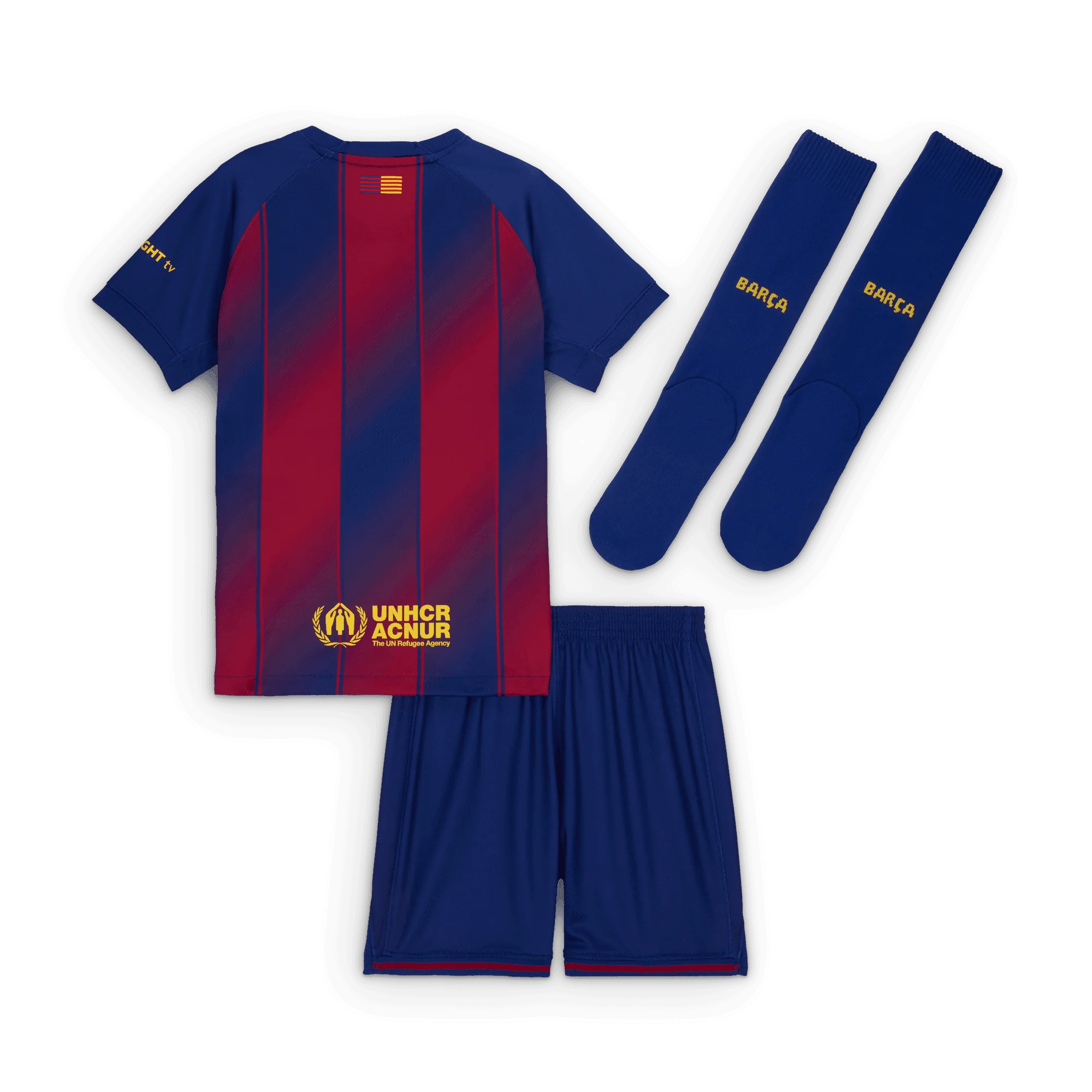 Barcelona FC Little Kids Home 3 Piece Kit 2025/26 - Image 2