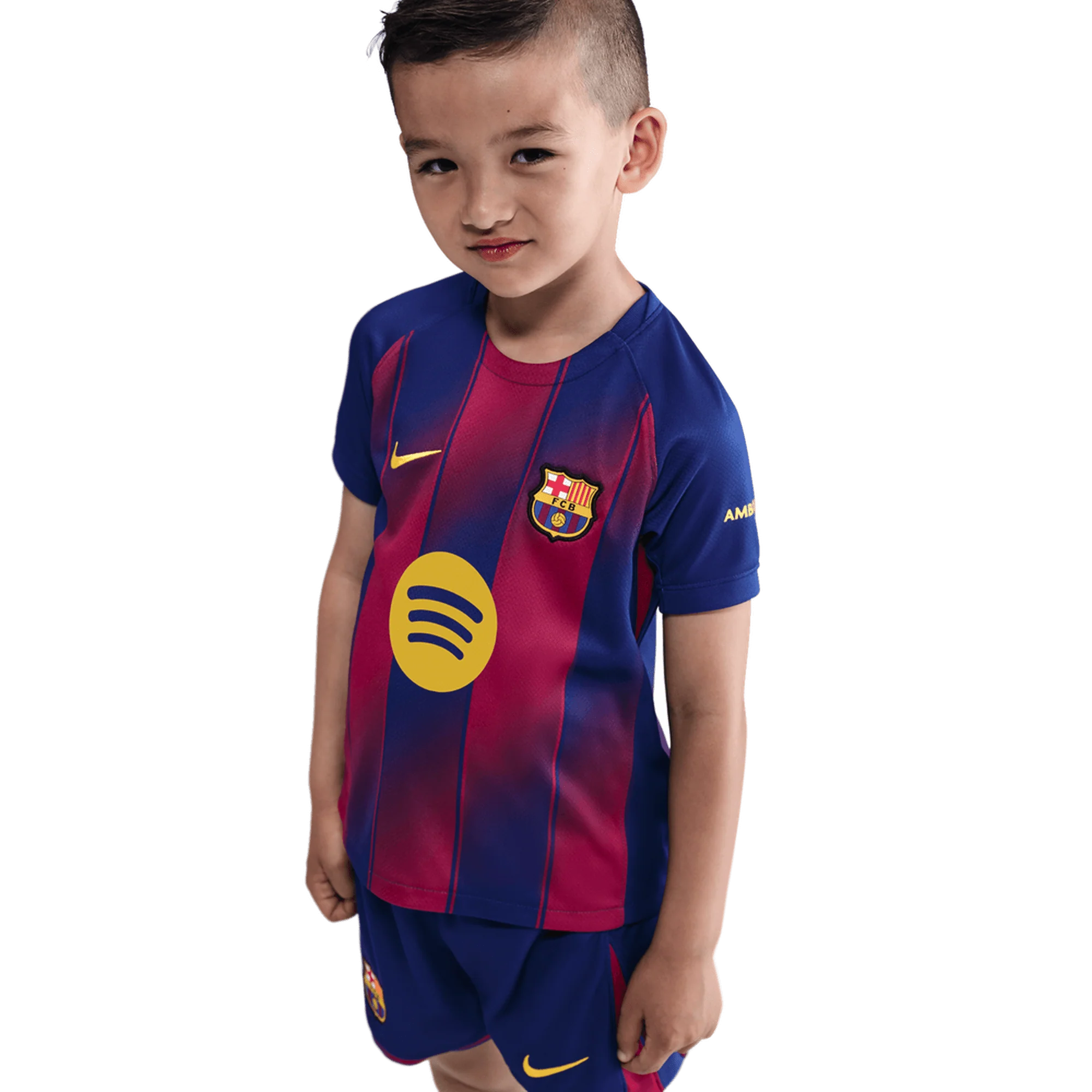 Barcelona FC Little Kids Home 3 Piece Kit 2025/26 - Image 6