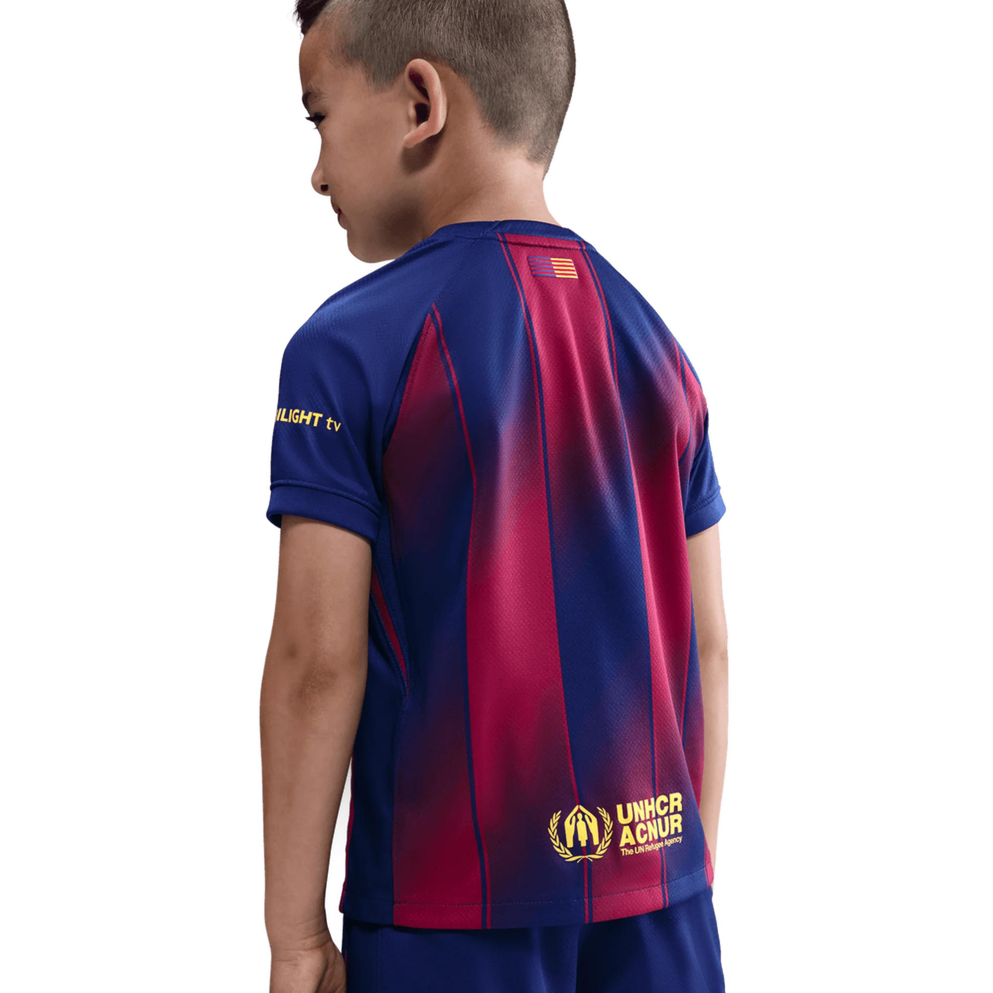 Barcelona FC Little Kids Home 3 Piece Kit 2025/26 - Image 7