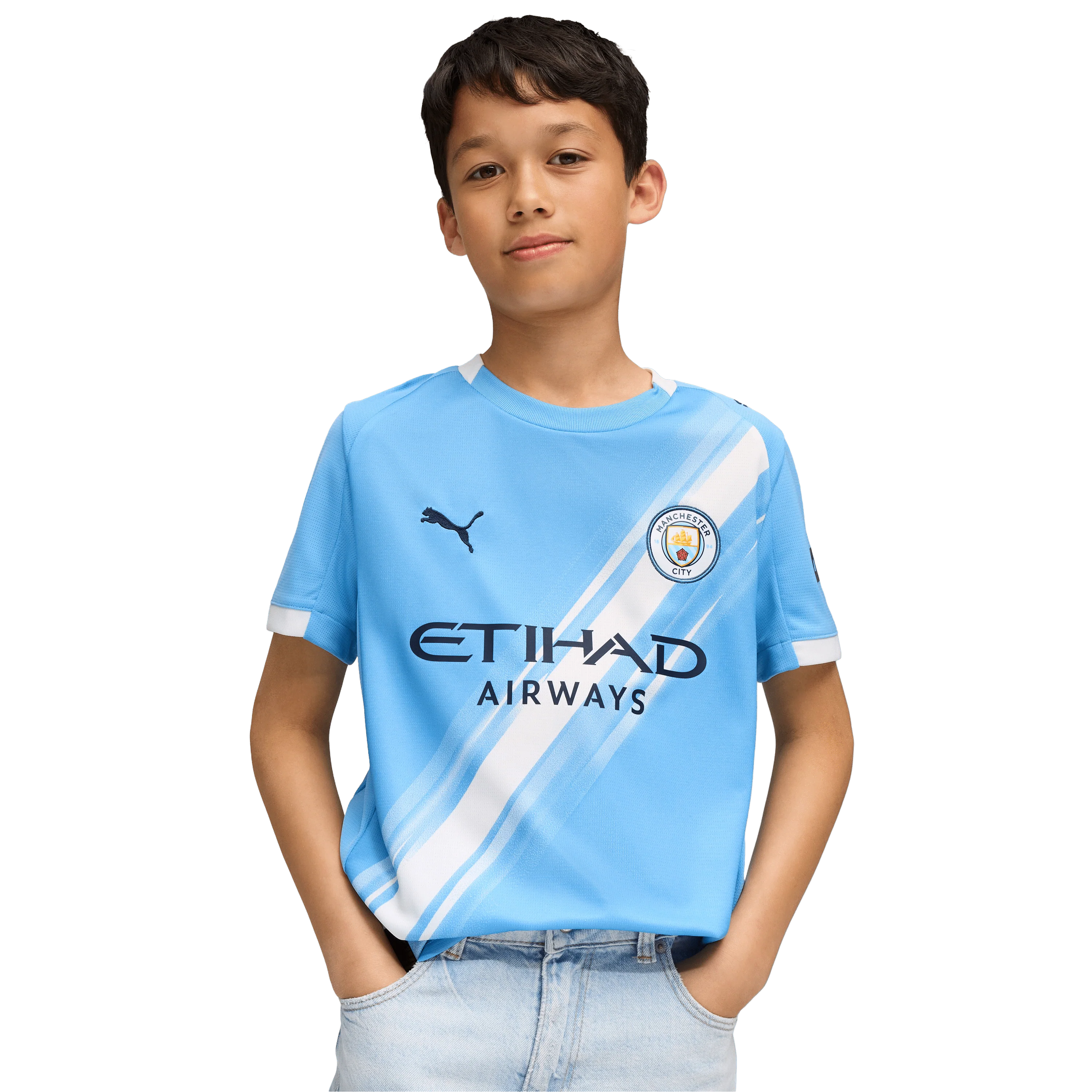 Manchester City FC Kids Home Jersey 2025/26 - Image 3