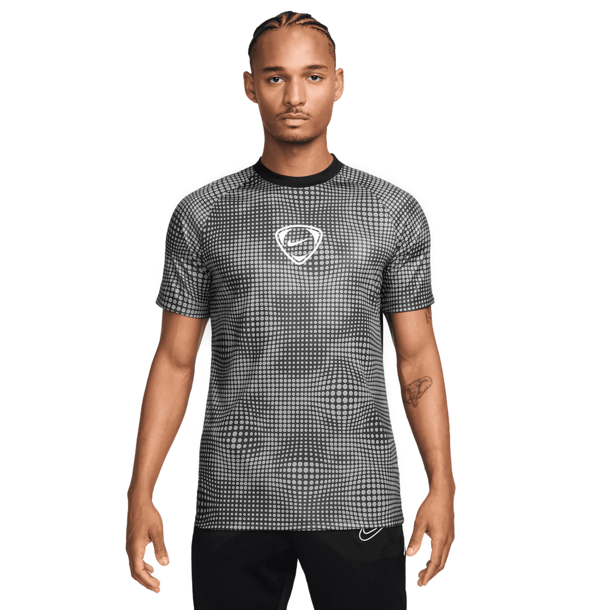 Nike Academy+ Dri-FIT Adults Football Top - Black/White