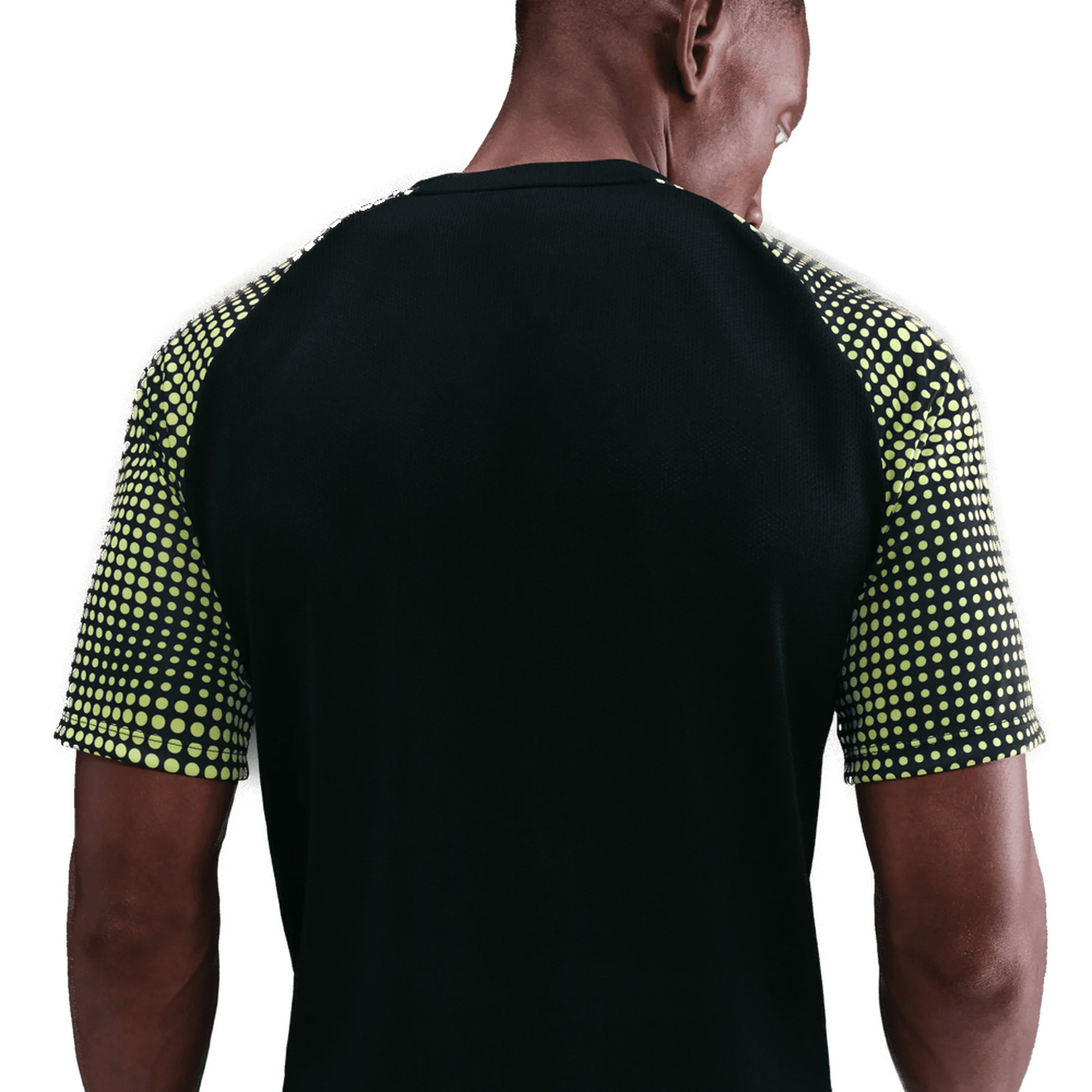 Nike Academy+ Dri-FIT Adults SS Football Top - Black/Green - Image 6