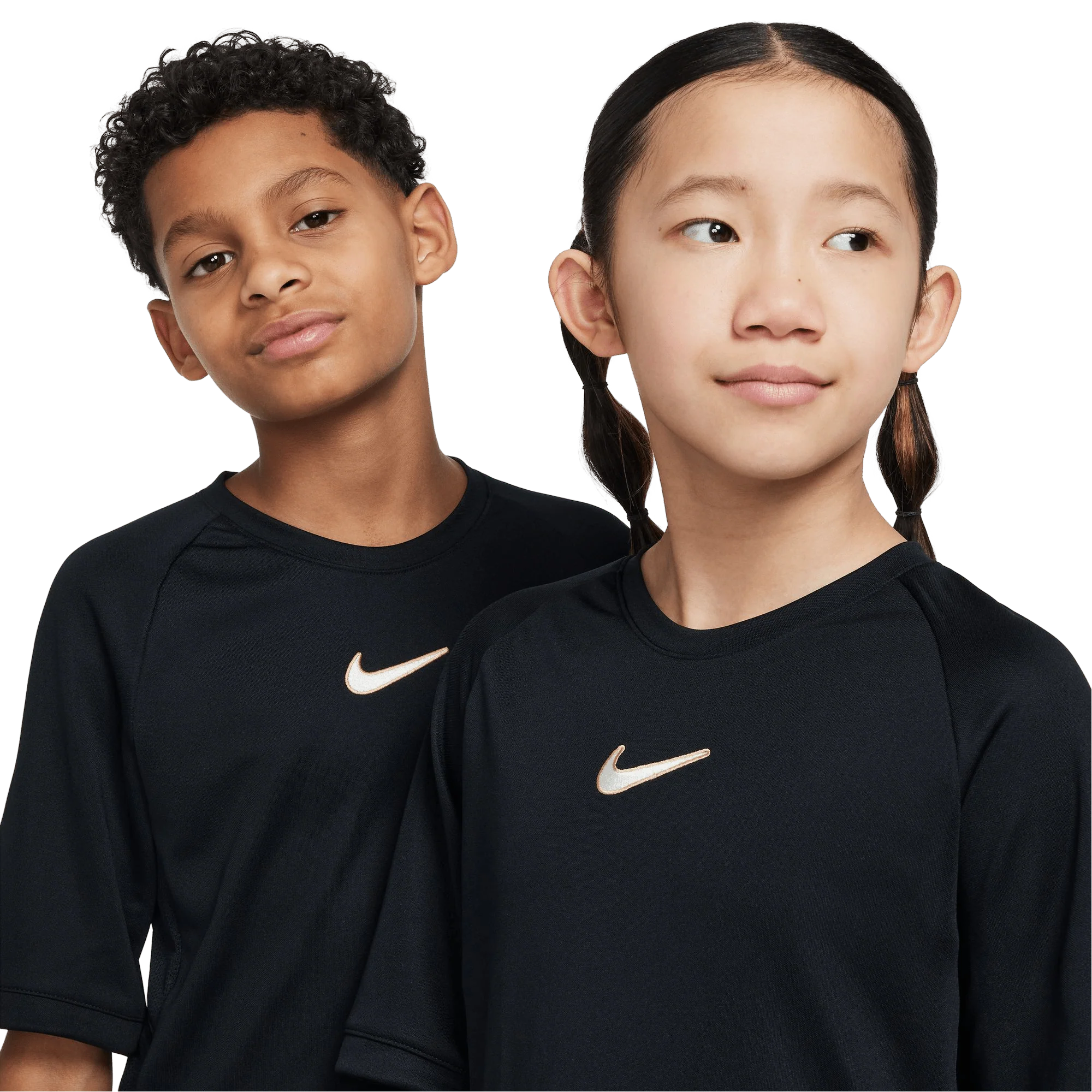 Nike Academy Dri-FIT Kids Football Top - Black/Ivory - Image 5
