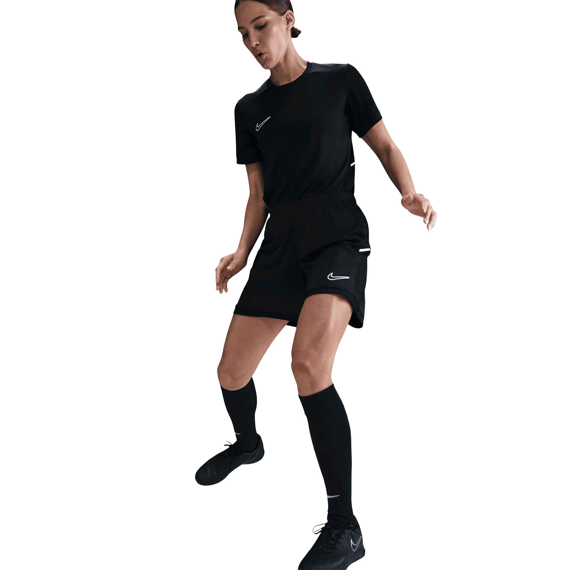 Nike Academy Dri-FIT Womens Football Shorts - Cool Grey - Image 4