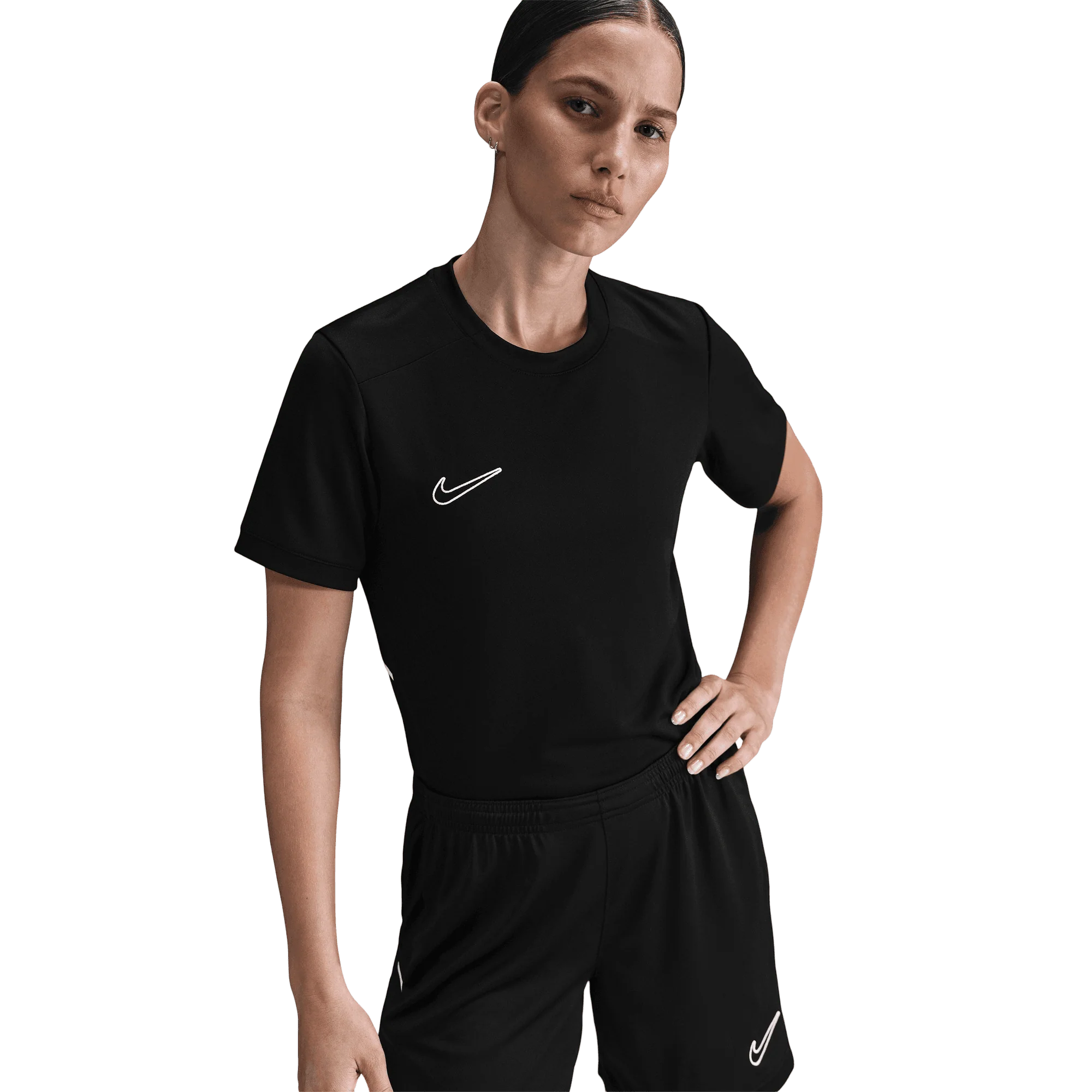 Nike Academy Dri-FIT Womens Football Top - Cool Grey - Image 3