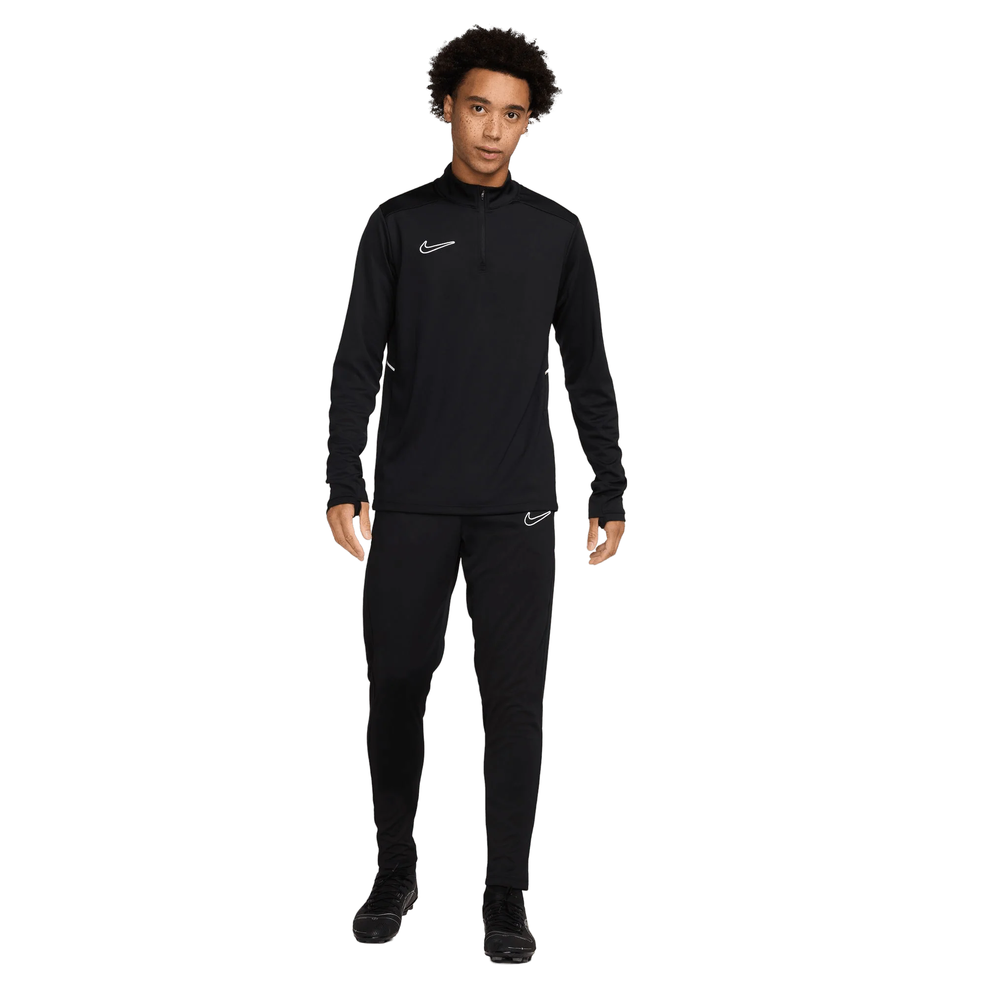 Nike Dri-Fit Academy Adults Football Drill Top - Black/White - Image 3