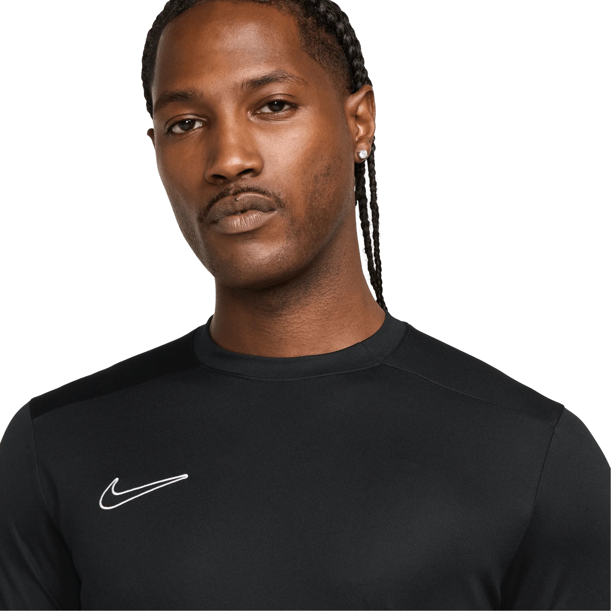 Nike Dri-Fit Academy Adults SS Football Top - Black/White - Image 4