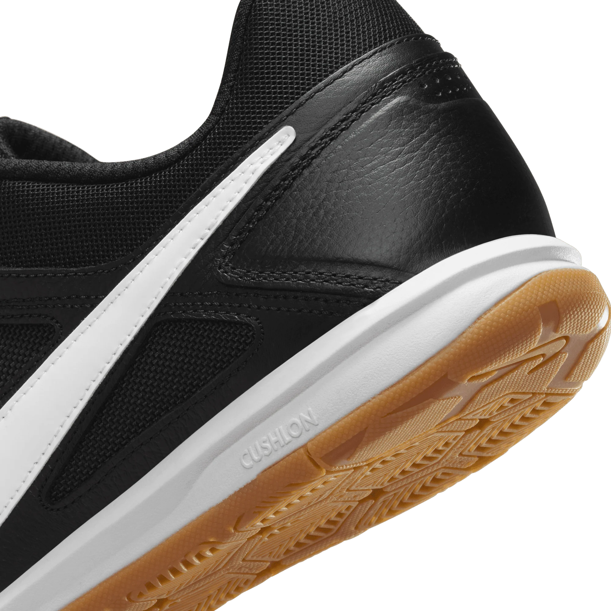 Nike Gato Indoor Senior Football Boots - Black/White/Gum - Image 10