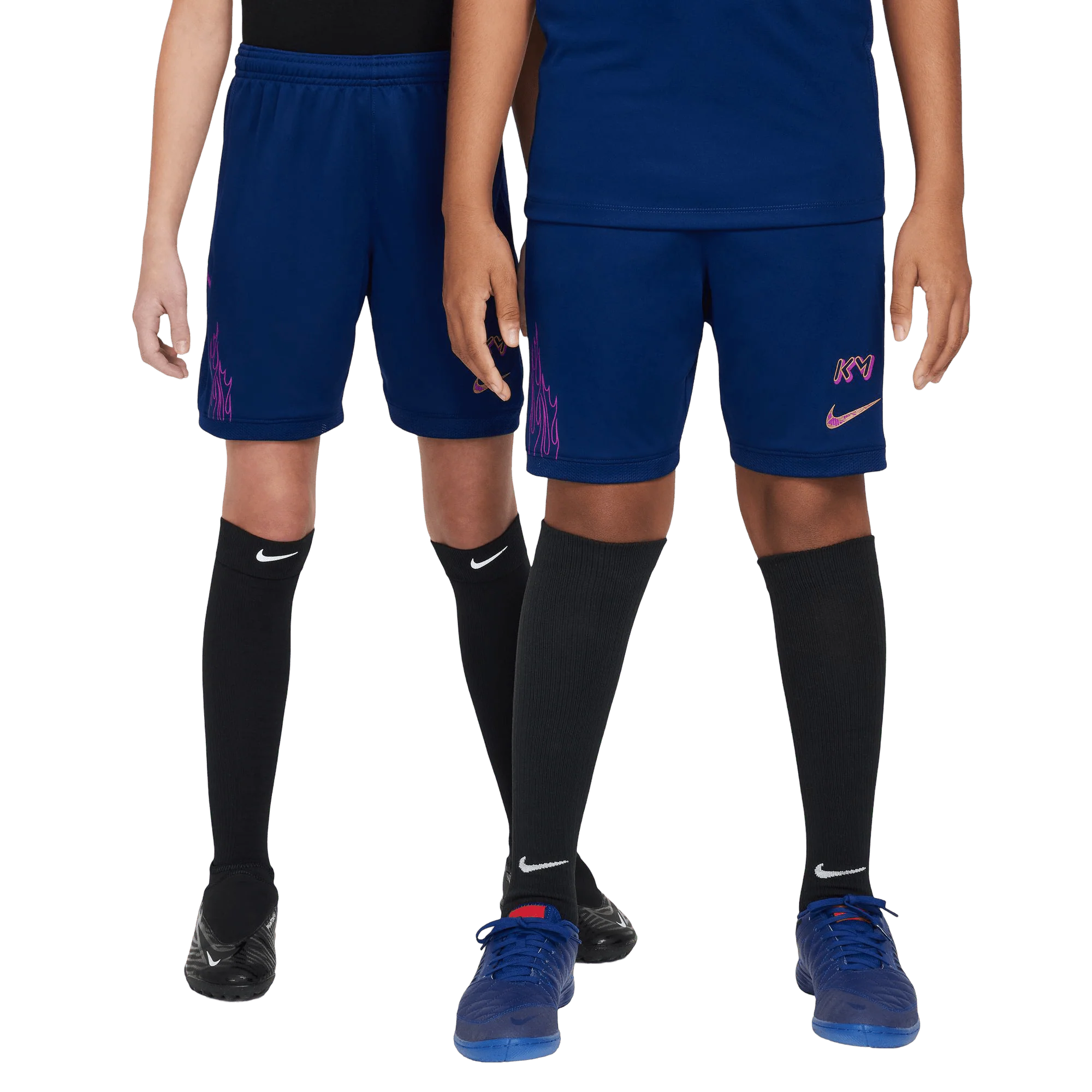 Nike Kylian Mbappe Academy Dri-FIT Kids Football Shorts - Blue - Image 3