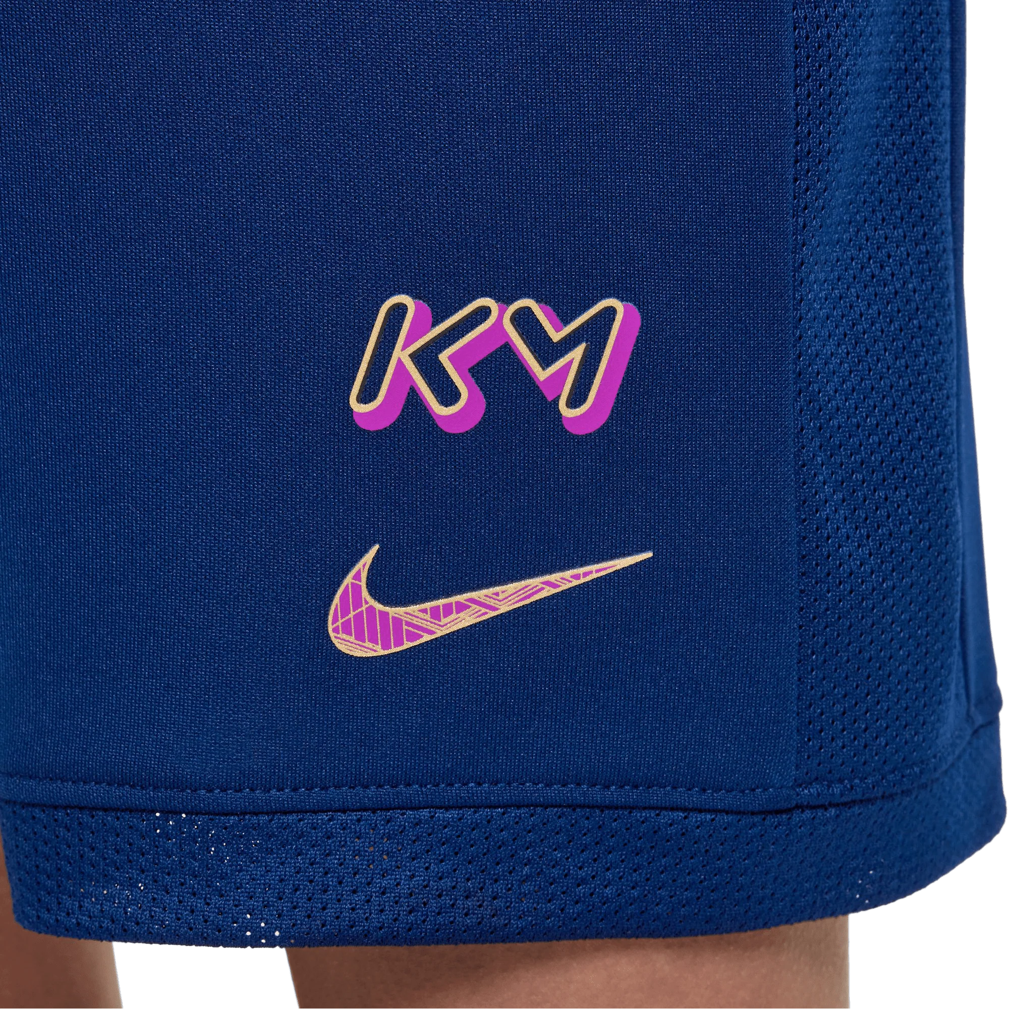 Nike Kylian Mbappe Academy Dri-FIT Kids Football Shorts - Blue - Image 8