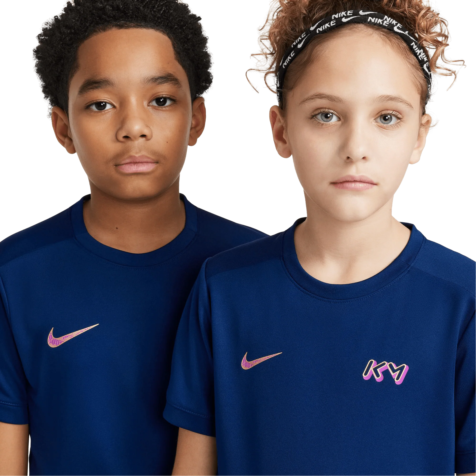 Nike Kylian Mbappe Academy Dri-FIT Kids Football Top - Blue - Image 5