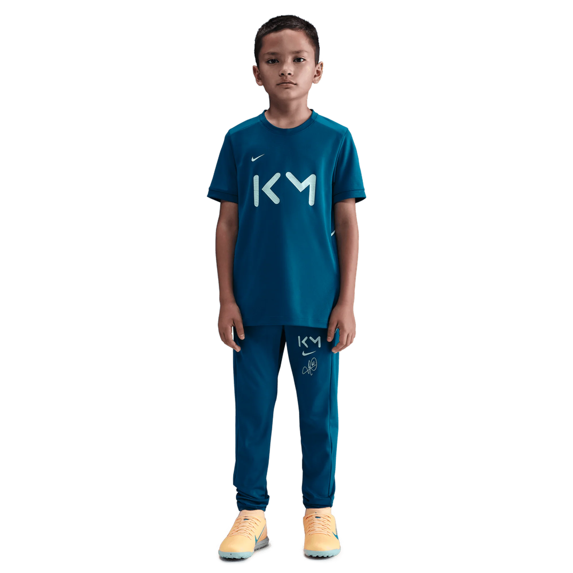 Nike Kylian Mbappe Academy Dri-FIT Kids Football Top - Green - Image 5
