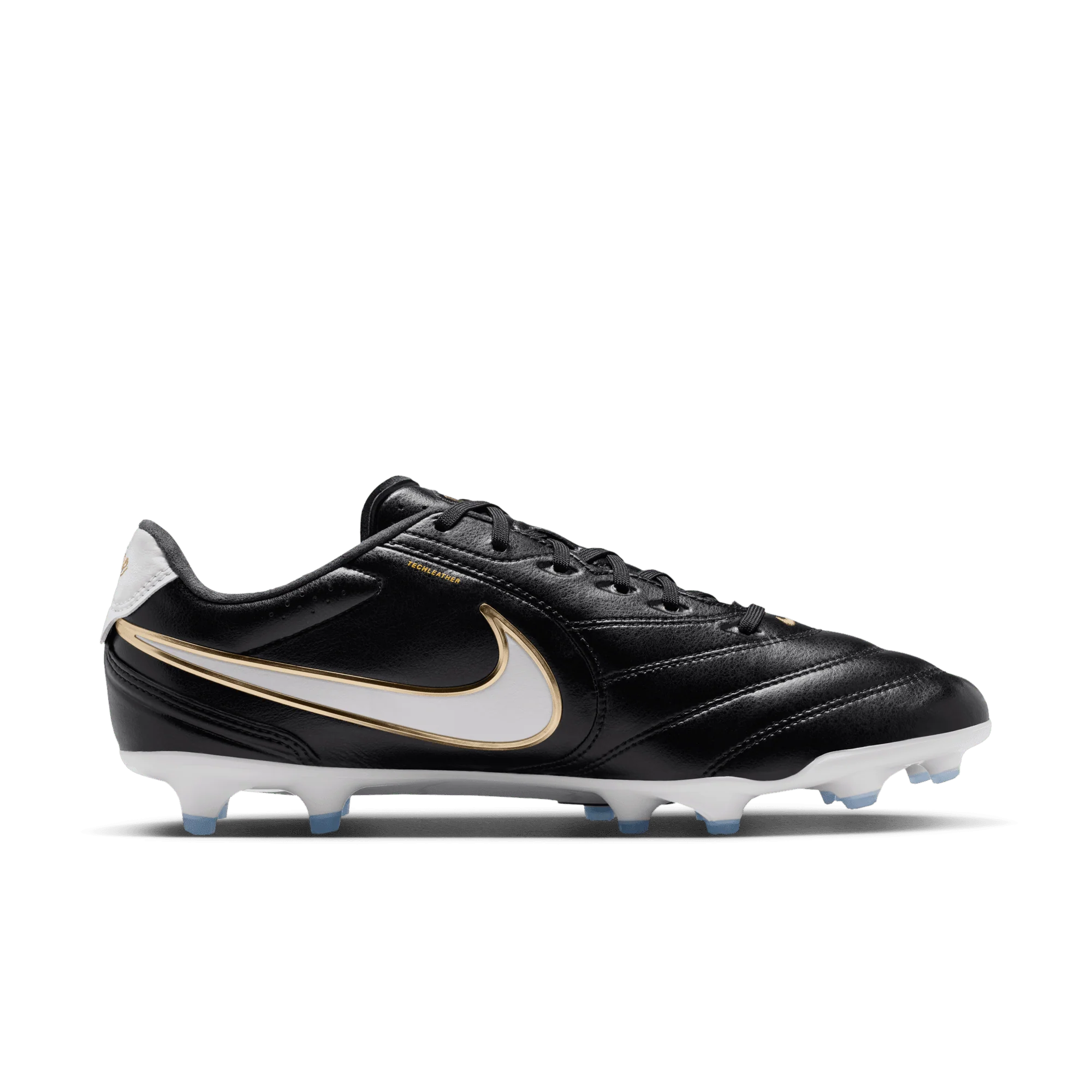 Nike Tiempo Ligera Pro FG Senior Football Boots - Black - Image 3