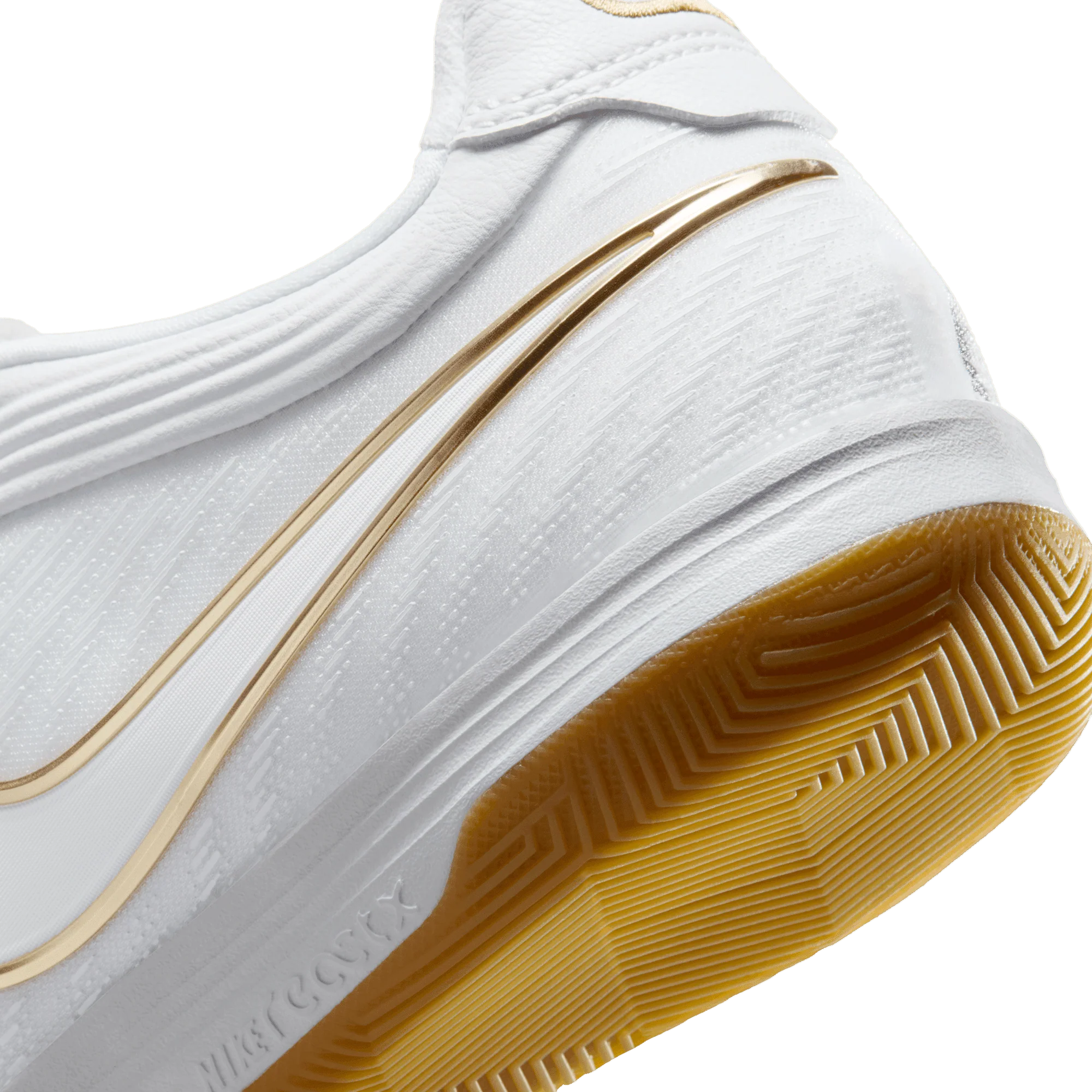Nike Tiempo Reactgato Indoor Senior Football Boots - White/Gold - Image 10