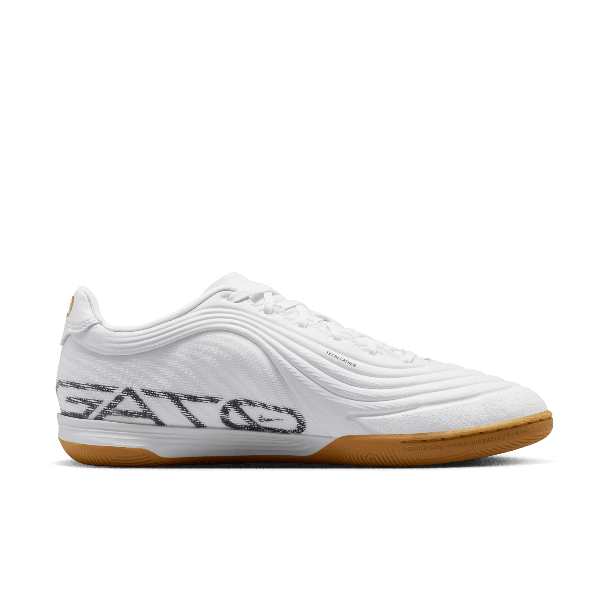 Nike Tiempo Reactgato Indoor Senior Football Boots - White/Gold - Image 3