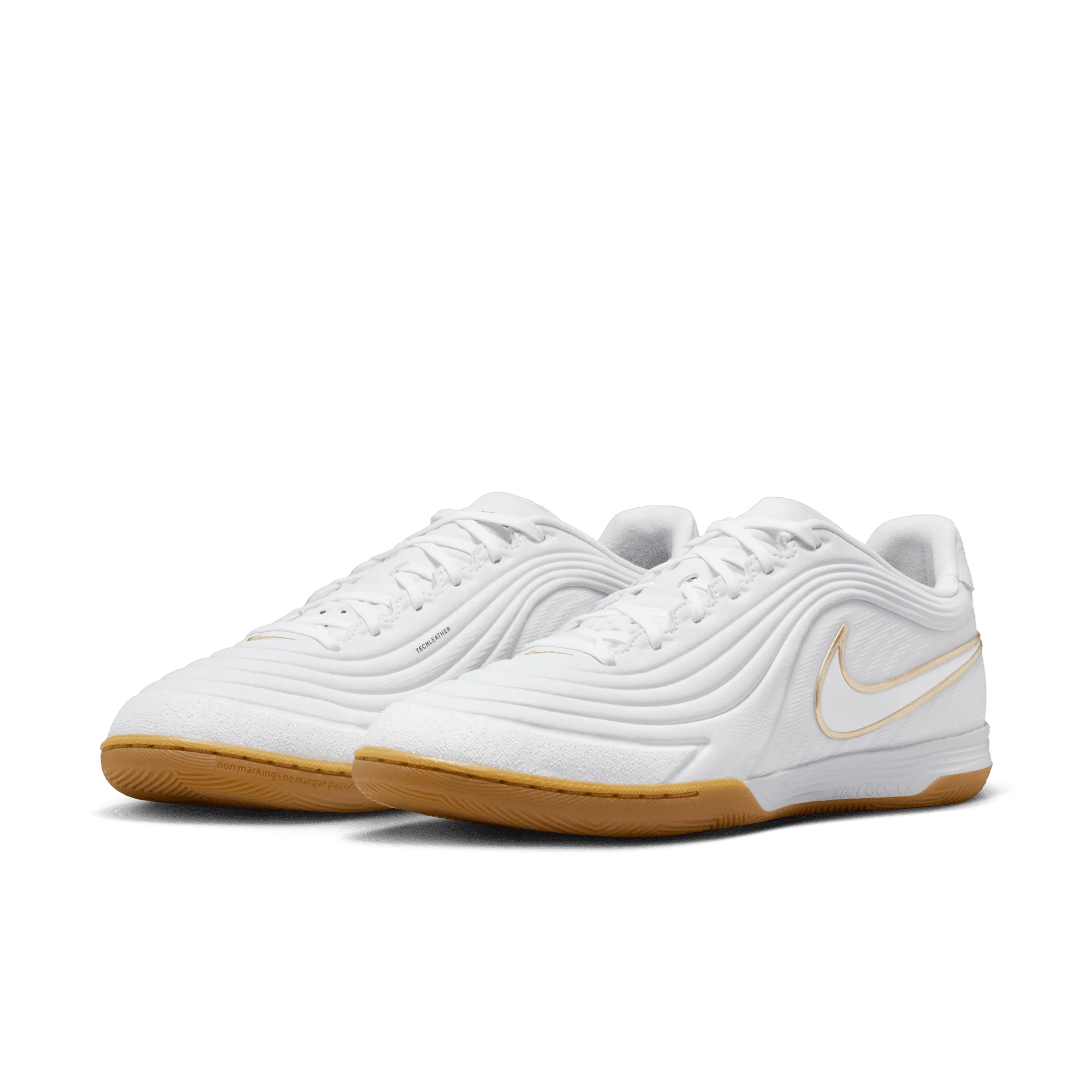 Nike Tiempo Reactgato Indoor Senior Football Boots - White/Gold - Image 5