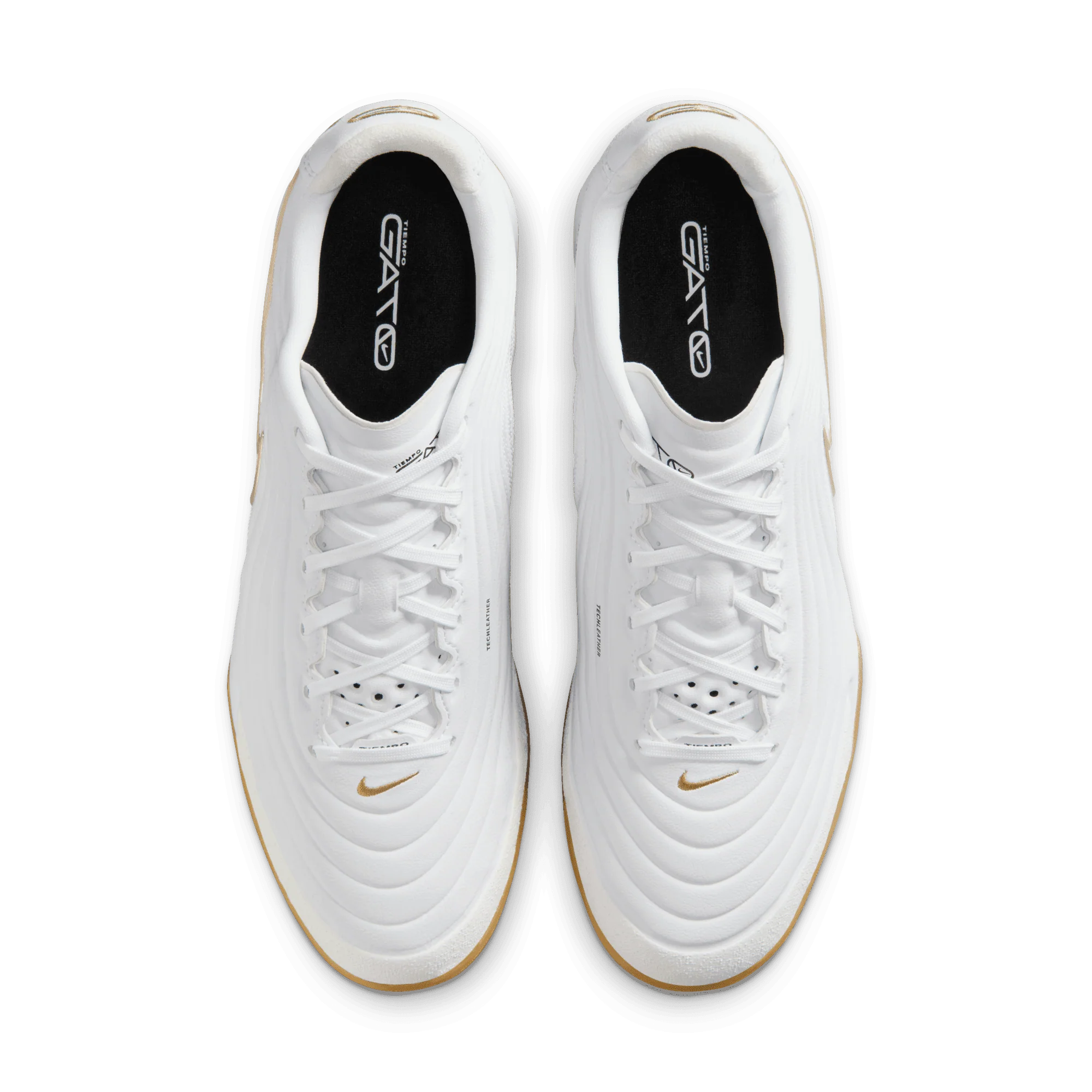 Nike Tiempo Reactgato Indoor Senior Football Boots - White/Gold - Image 7