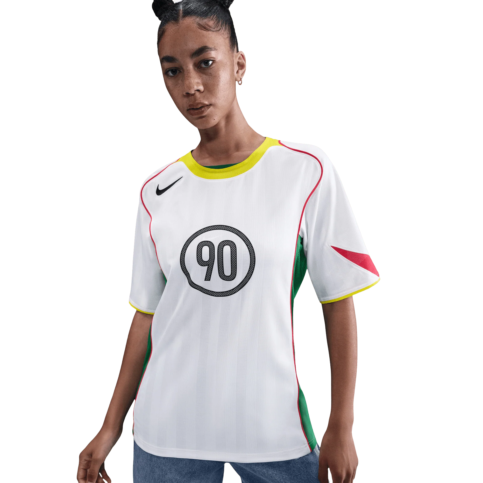 Nike Total 90 Dri-Fit Adults Football Jersey - White - Image 3
