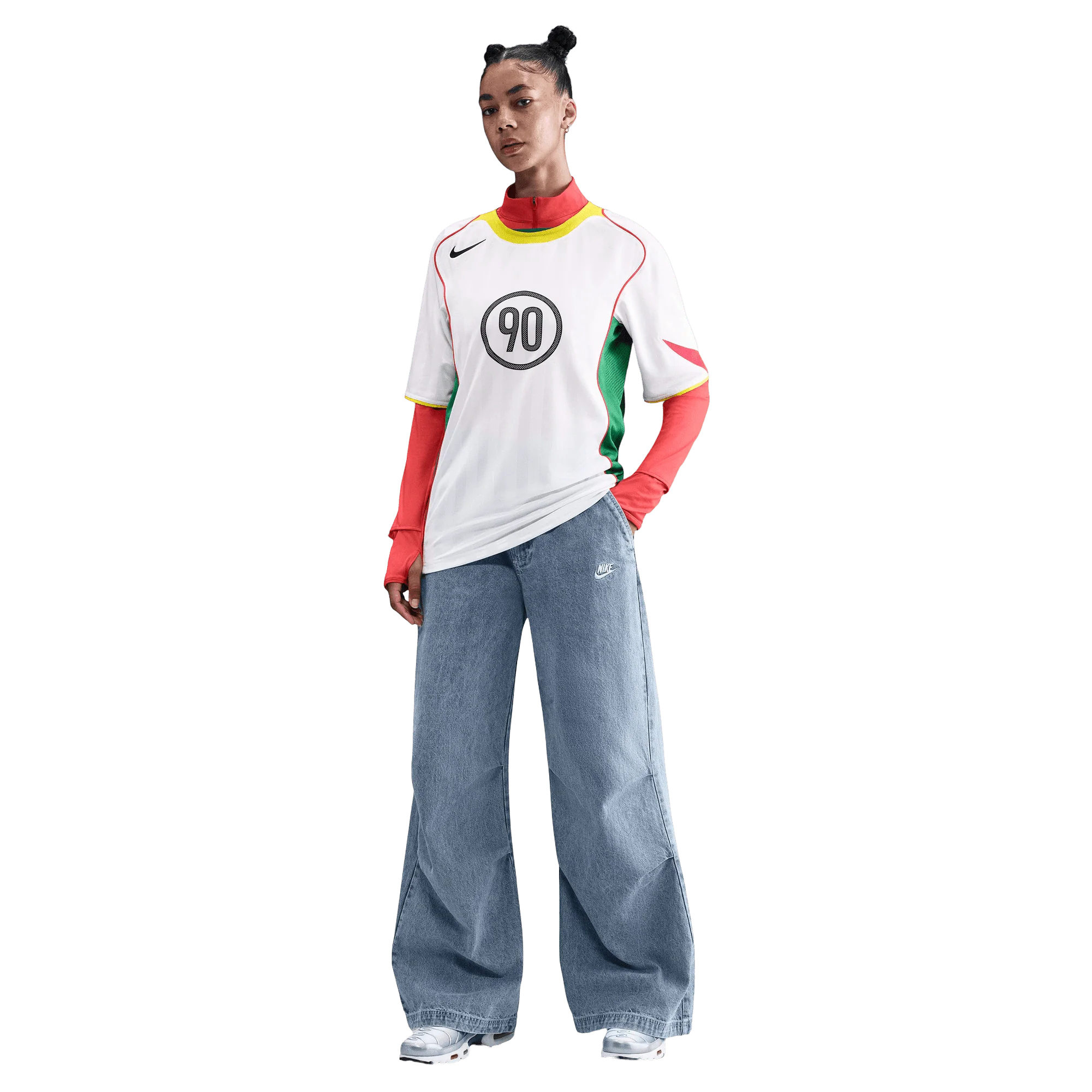 Nike Total 90 Dri-Fit Adults Football Jersey - White - Image 7