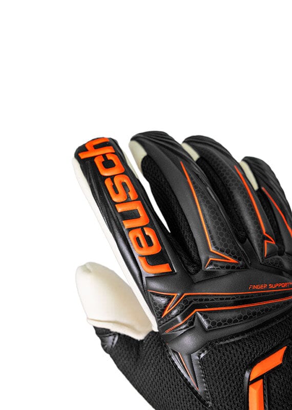 Reusch Attrakt Advance Finger Support-Blk/Orange - Image 3