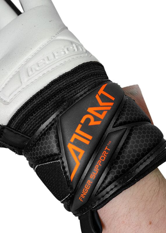 Reusch Attrakt Advance Finger Support-Blk/Orange - Image 5